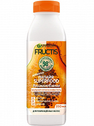 Бальзам - ополаскиватель для волос Garnier Fructis Superfood Восстановление Папайя 350 мл