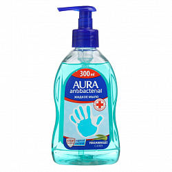 Мыло жидкое Aura с антибактериальным эффектом Ультра Защита Алоэ 300 мл