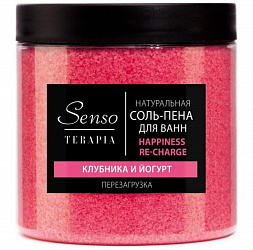 Соль - пена для ванн Senso Terapia Happiness re-charge перезагрузка 600 г