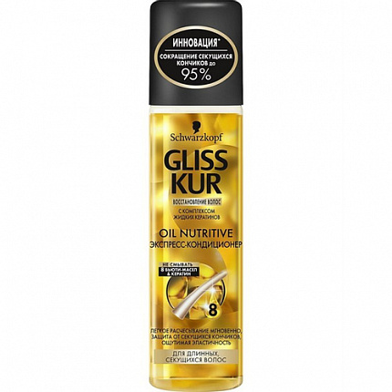 
                                Экспресс - кондиционер Gliss Kur Oil Nutritive для длинных и секущихся волос 200 мл