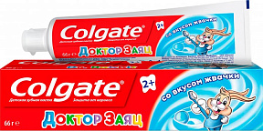 Зубная паста Colgate Доктор Заяц детская вкус Жвачки 50 мл