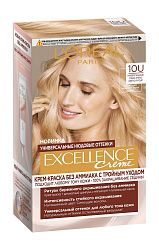 Краска для волос L'Oreal Excellence Creme 10U универсальный очень-очень светло-русый
