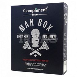 Подарочный набор Compliment Men №1911 Man Box (гель для бритья + гель после бритья + средство после бритья)