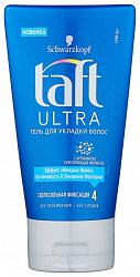 Гель для укладки Taft Ultra Эффект мокрых волос №4 сверхсильная фиксация 150 мл