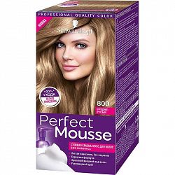 Краска - мусс для волос Schwarzkopf Perfect Mousse 800 Средне-Русый 35 мл