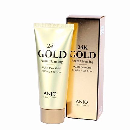 
                                Пенка для умывания Anjo Professional увлажняющая с экстрактом 24-каратного золота 100 мл