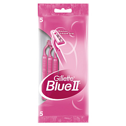 Станок для бритья одноразовый Gillette BLUE II Plus женский 5шт 
