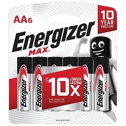 Батарейка Energizer Max пальчиковая AA 6 шт