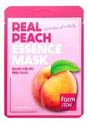 Тканевая маска для лица FarmStay Real Essence персик 23 мл