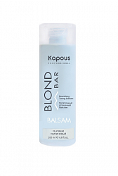 Бальзам для волос Kapous Professional Blond Bar оттеночный питательный Платиновый 200 мл