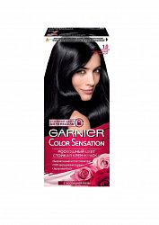 Крем-краска для волос Garnier Color Sensation Роскошный Цвет 1.0 Драгоценный черный агат 110мл