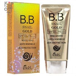 BB - крем для лица Ekel Snail Gold солнцезащитный SPF50 PA+++ 50 г