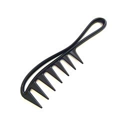Расческа для волос гребень с редкими крупными зубцами с ручкой КМ21-541