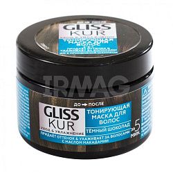 Маска для волос Gliss Kur Тонирующая Тёмный шоколад 150 мл