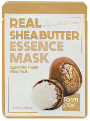 Тканевая маска для лица FarmStay Real Essence масло ши 23 мл