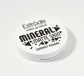 Пудра для лица Estrade Mineral Matte Skin компактная М24 кремовый бежевый нейтральный