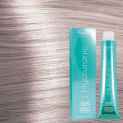 
                                Крем - краска для волос Kapous Professional Hyaluronic 10.02 плат блонд прозр фиолетовый 100 мл