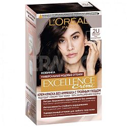Краска для волос L'Oreal Excellence Creme 2U универсальный очень темно-каштановый 192 мл