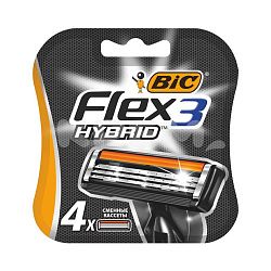 Кассеты для станка Bic Flex 3 Hybrid 4 шт