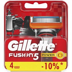 Кассета сменная для бритья Gillette FUSION Power 4шт