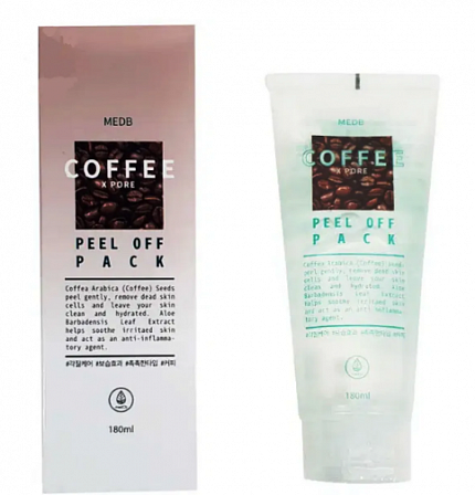 
                                Маска - пленка для лица Med:B Coffee X Pore Peel Off Pack с экстрактом кофейных зерен 180 мл