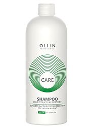 Шампунь для волос Ollin Care восстановление структуры волос 1000 мл Топ